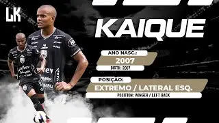 Kaique - 2007 - Extremo / Lateral Esquerdo (Highlights - Copinha 2026 - 1&ordf; e 2&ordf; Fase)