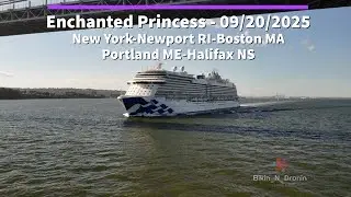 Enchanted Princess - 09/20/2025 New York-Newport RI-Boston MA-Portland ME-Halifax NS