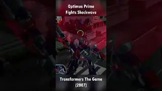 Optimus Prime Fights Shockwave! #TransformersTheGame #shorts #Transformers #Nostalgia