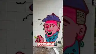 Boom l khuneun.23   #muralproject #mural #graffiti #graffitibombing #sparypaint #graffiticharacter
