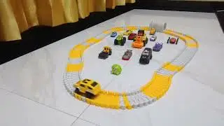 Toy Cars Racing on DIY Track | Satisfying Mini Car Collection