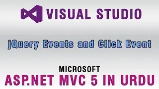 ASP.NET MVC 5 Tutorial In Urdu - jQuery Events & click Event