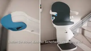 Treppenlift f&uuml;r sehr schmale Treppen: Der Handicare 1000