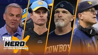 Chargers fire Brandon Staley, Jim Harbaugh, Dan Quinn next head coaching candidates? | THE HERD