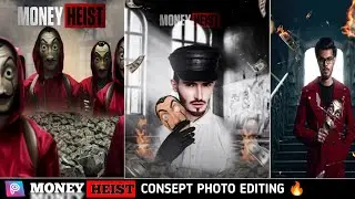 Money Heist Concept Photo Editing in Picsart || Money Heist Photo Editing Tutorial - HYPER GYANDIP