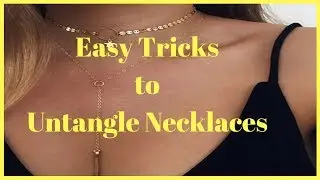 ➡️ Easy Tricks : How to Untangle Necklaces Easy❗❗❗
