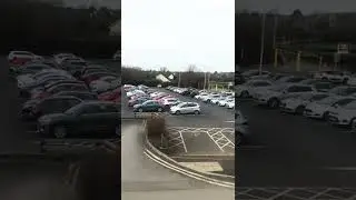 Parking area on train station #