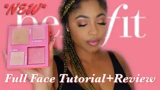 *NEW* BENEFIT FOUROSCOPE FIRE QUEEN FACE PALETTE REVIEW+FULL FACE