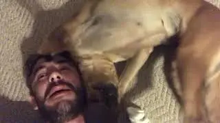 Binky gives kisses