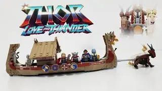 LEGO Marvel Super Heroes Review: 76208 The Goat Boat (2022 Set) Thor Love & Thunder!