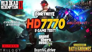 HD 7770 + i5 10400F - Test in 9 Games in 2025