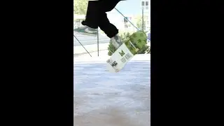 Did he just do TWO late tricks in one..??🤯 #shorts