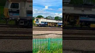 Volker Rail Tamper at speed with 2 tone #trains #shorts
