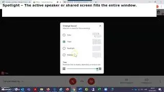 Google Meet. Change people view gallery