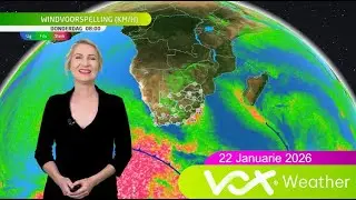 22 Januarie 2026 | Vox Weervoorspelling