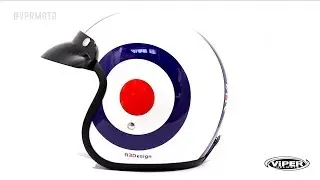 Viper Helmets RSV06 TARGET UJ Open Face Helmet vprmoto