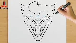Joker Drawing Easy | How to Draw Joker Step by Step