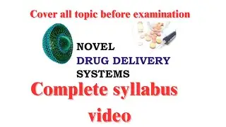 Unit-2 Novel Drug Delivery System (NDDS) ||  Mucosal Drug Delivery System | Osmotic Pump