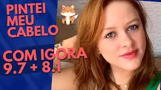 PINTEI MEU CABELO COM A IGORA 9.7 e 8.1! BEM NATURAL 😉