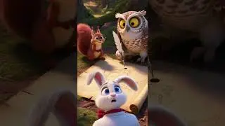The Forgetful Bunny 💭😂 | Funny Kids Cartoon Short | Cute Animal Adventure 🌈