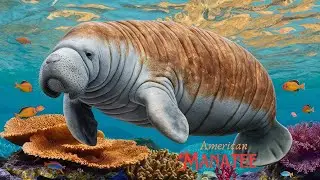 American  Manatee  animal /#WorldDiscovery-s3n #Wild Creatures #Wildlife Expedition