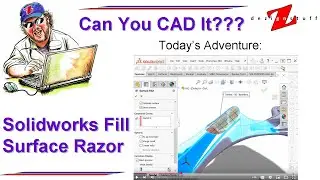 Solidworks Fill Surface on a razor handle