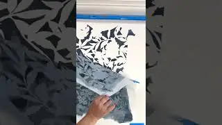 DIY Floral Dance Wall Stencil Makeover! #floralstencil #cuttingedgestencils #wallstencil