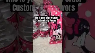 Custom Mini Mouse Party Favors #customchips #fypシ゚viral #custompartyfavors #customcaprisuns