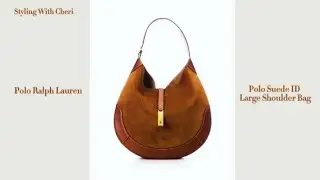 Polo ID Suede Large Shoulder Bag #suede #ralphlauren #shoulderbag #stylingwithcheri 