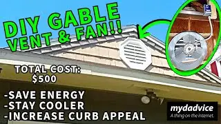 How to Install Gable Vent & Attic Fan