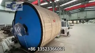 Pulping drying equipment - drying cylinder.#machine #papermachinery #paperfactory