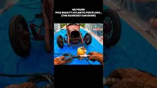 WE FOUND 1932 BUGATTIATLANTIC FOR $1,000... (THE SCARCEST CAR EVER!) #redbull #viral #youtubeshorts