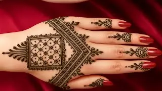 Machis Ke Dibbe Se Mehndi Design| Simple Mehndi Design Beautiful| Mehndi Design| Easy Mehndi ||