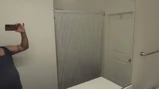 JAKOOZ Rollup Shower Blind in Walk-in Shower