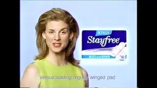 Stayfree Maxi with Wings Commercial featuring Sarah Rafferty (1998)