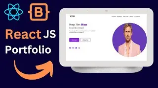 Build React Js Responsive Porfolio Website | Beginner React JS Tutorial