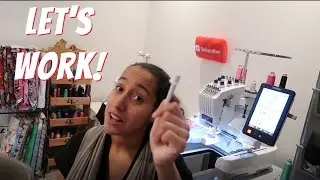 EMBROIDERING OUT SHIRT ORDERS! Extreme Work Motivation / Etsy Embroidery Business