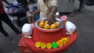 Indian Most Trending Ice Cream Amazing ORANGE KULFI | Indian Street Food