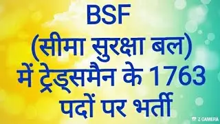 BSF latest notification for Constable Tradesmen posts,BSF constable tradesman2019,BSF JOBS