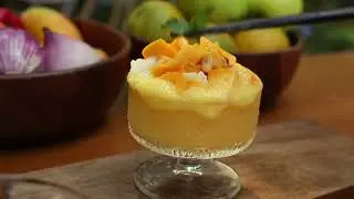 A refreshing glass of fresh fruit juice for summer.