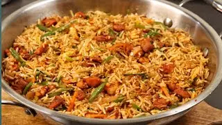 സൂപ്പർ ടേസ്റ്റിൽ തന്തൂരി ചിക്കൻ ഫ്രൈഡ് റൈസ് 👌👌/ Easy  & Tasty Tandoori Chicken Fried Rice