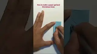How to make a paper garland Christmas trees ( paper cutting )