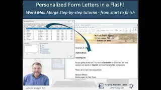 Microsoft Word: Mail Merge Start to Finish