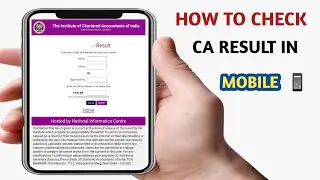 How to Check CA Result In Mobile Phone | CA result Kaise check kare Phone me | ICAI result