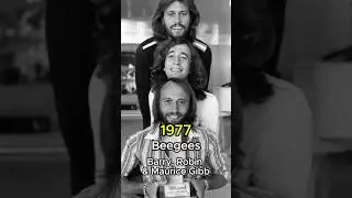 Bee Gees Then and Now #BeeGees #thenandnow #70s #disco #nostalgia