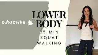 🔥 Lower Body Burn — 25 Min Squat Walk Rebounding (Music Edition)