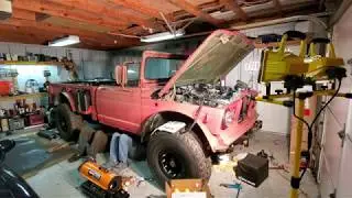 Kaiser Jeep M715 Truck Engine Prep and Exhaust Fabrication for Easter Jeep Safari 2020 in Moab