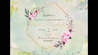 Naomi's 18th Birthday E-Invitation