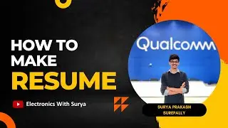 Resume That Got Me Into #Qualcomm! #ece #electronics #resume #career #internship #placement