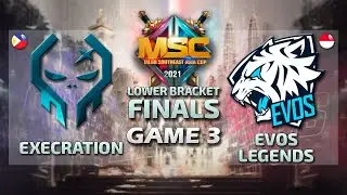 EXE vs EVOS [GAME 3] [English] MSC PLAYOFF DAY 3 | MLBB SOUTEAST ASIA CUP 2021